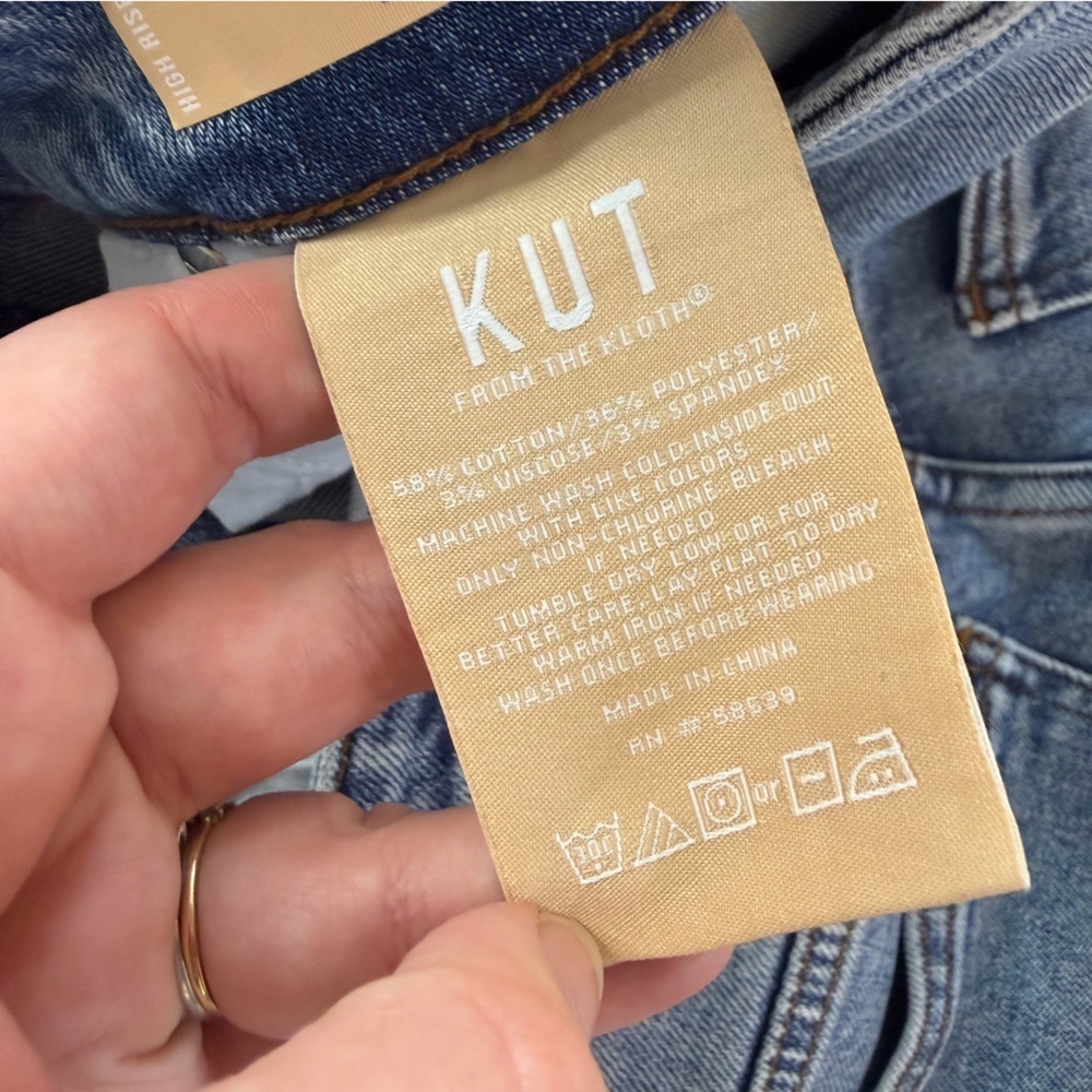 Kut from the Kloth Evereve Jeans Womens 2 Melissa Straight High Rise Fab Ab - Picture 8 of 10